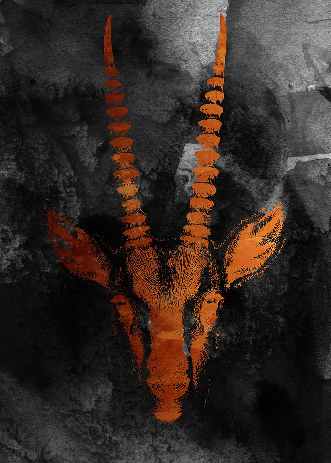 Gazelle Watercolor Art