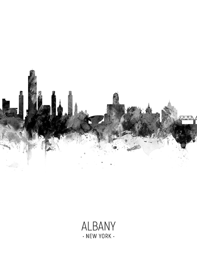 Albany New York Skyline