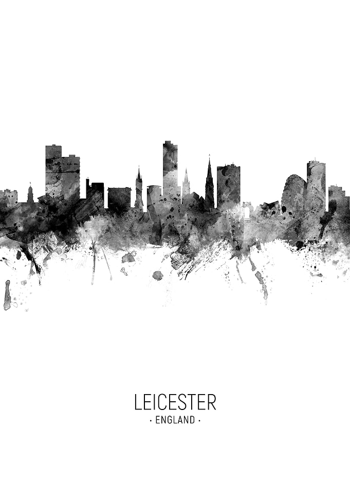Leicester England Skyline