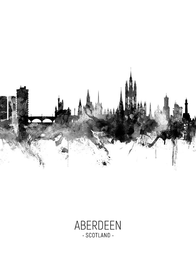 Aberdeen Scotland Skyline