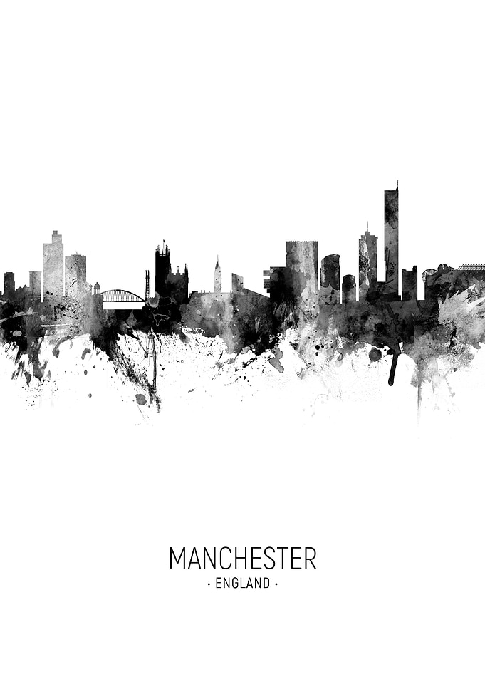 Manchester England Skyline