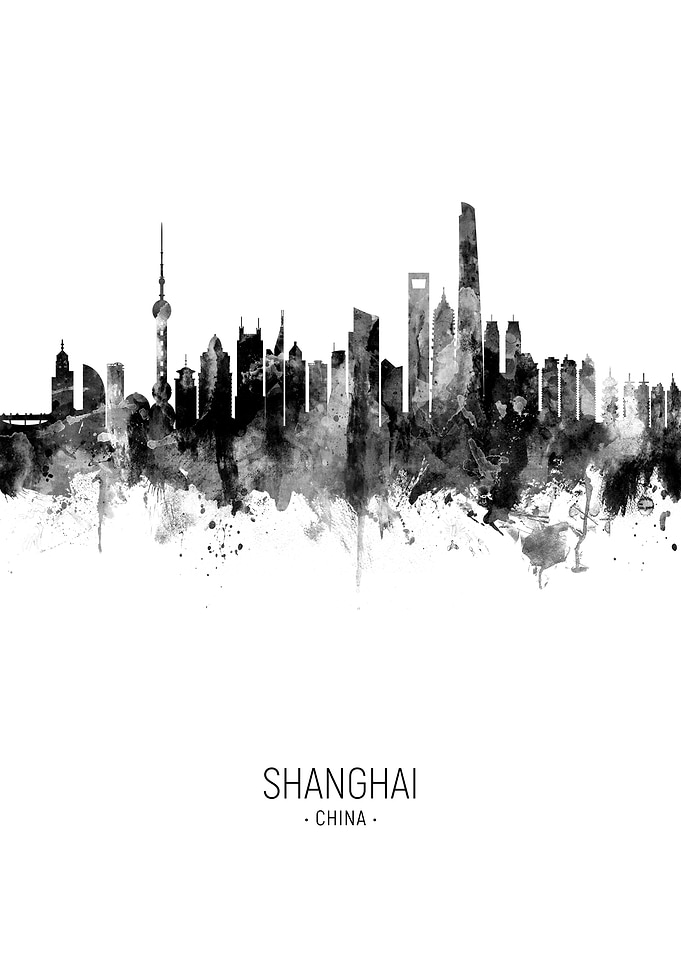 Shanghai China Skyline