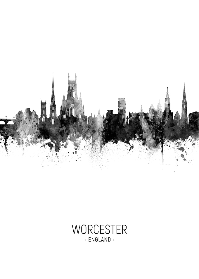Worcester England Skyline