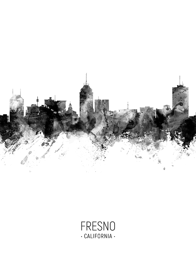 Fresno California Skyline