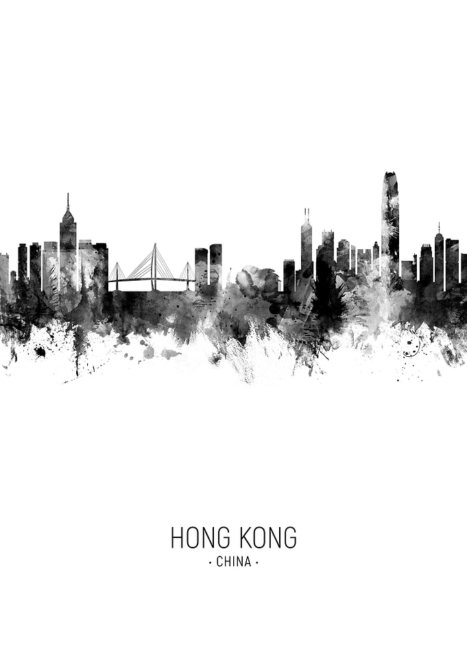 Hong Kong China Skyline