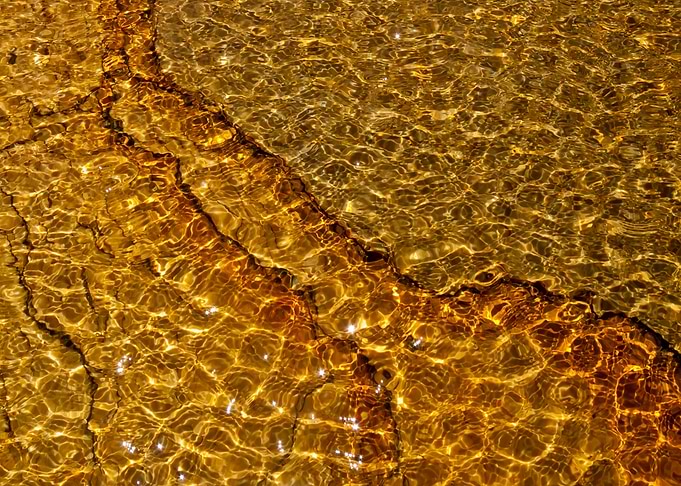 Golden Water Stream