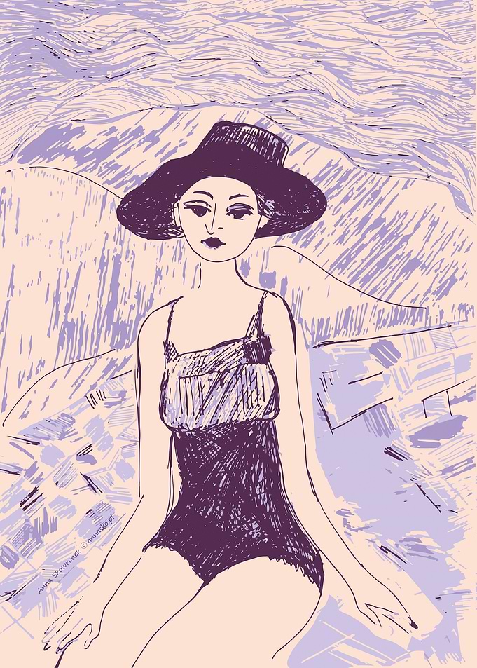 Woman on the beach n2