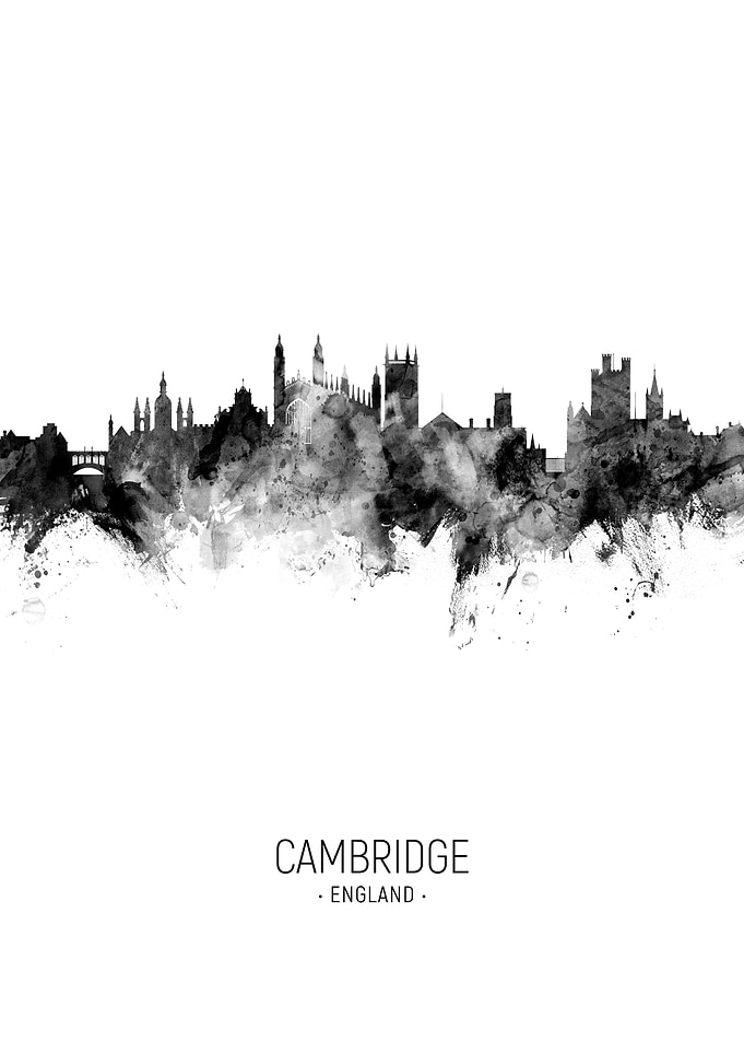 Cambridge England Skyline