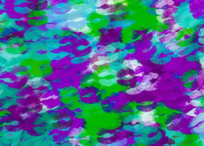 purple and green kisses