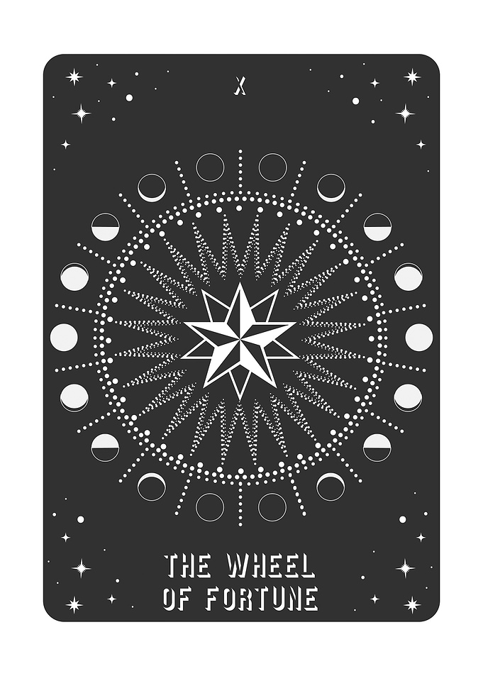 Minimal Tarot Deck The Whe