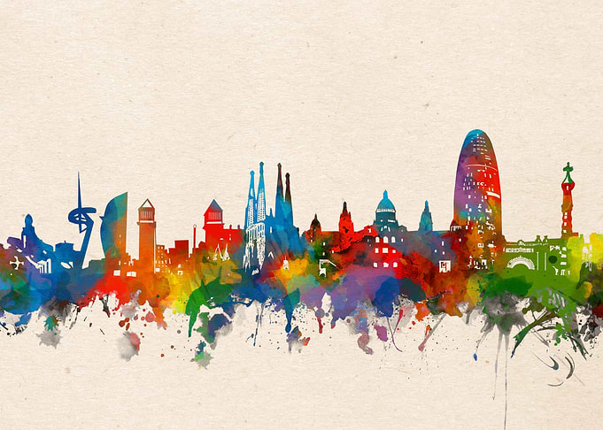 Barcelona watercolor