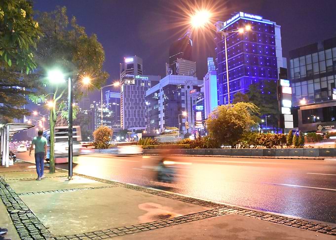 Night Light in blue