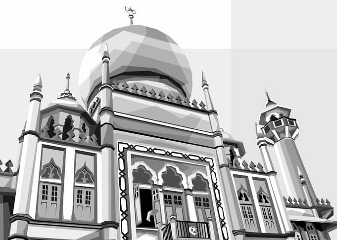 Mosquee Black White