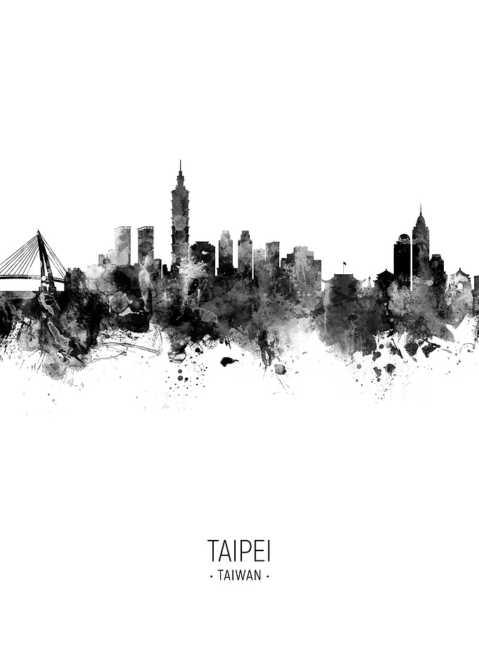 Taipei Taiwan Skyline