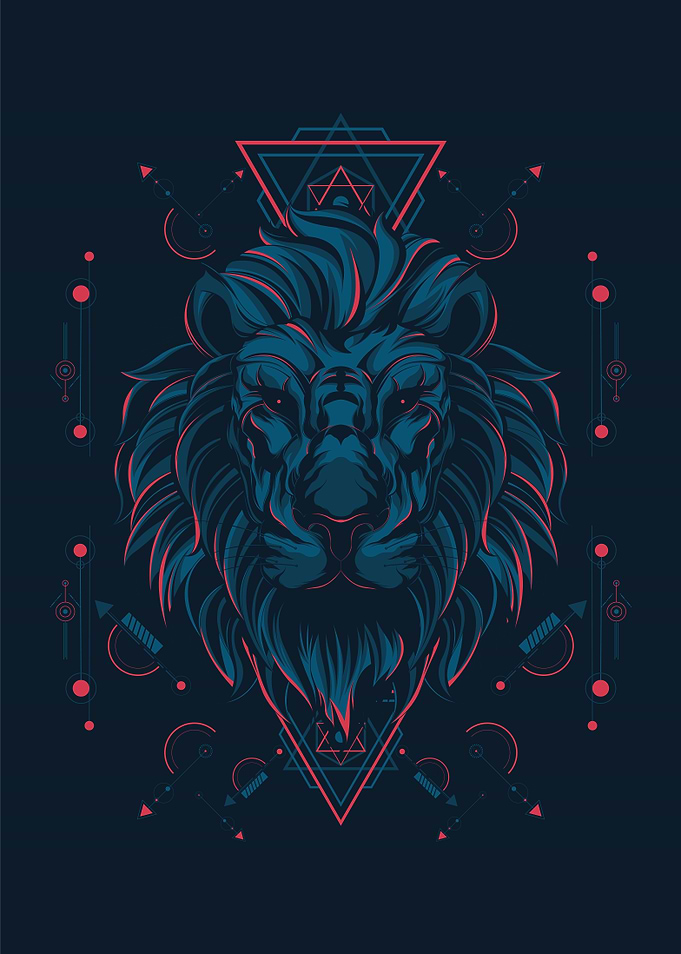 Lion sacred geometry