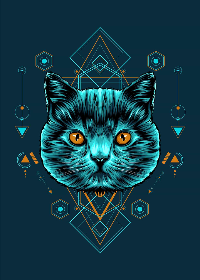 Cat Sacred Geometry