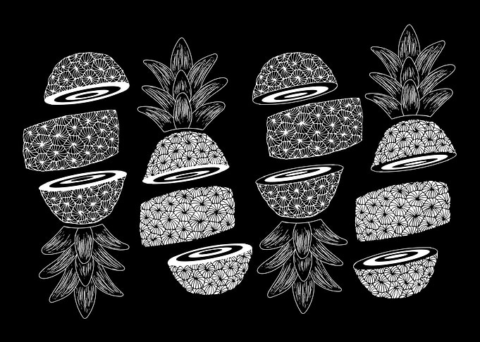 Sliced Pineapples