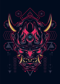 Hannya mask geometry