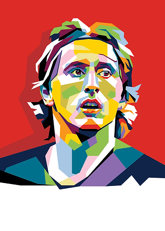 luka Modric pop art