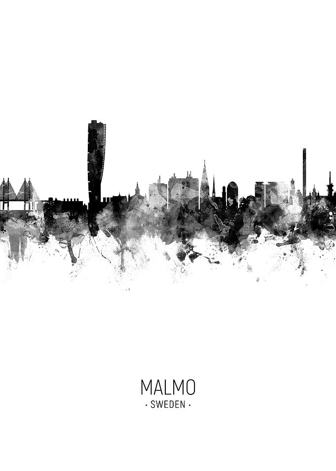 Malmo Sweden Skyline