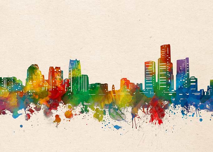 Detroit watercolor