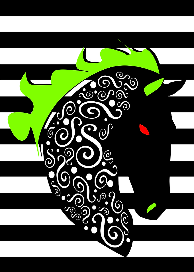 Horse head artistic