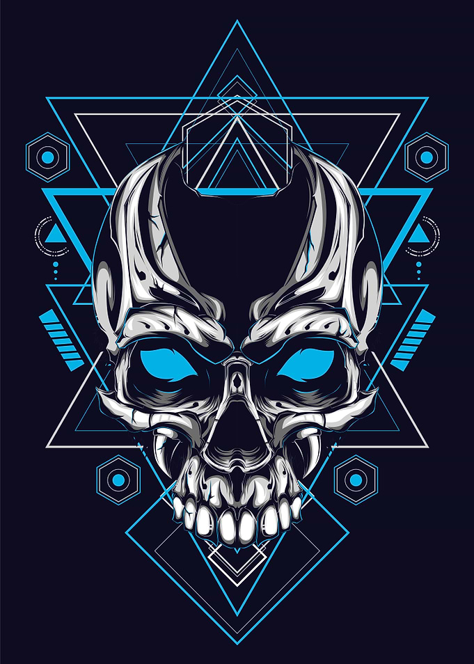 Skull sacred geometry