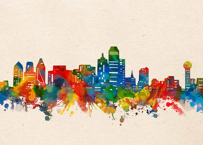 Dallas watercolor