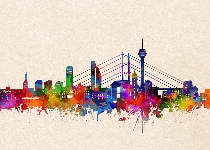 dusseldorf watercolor