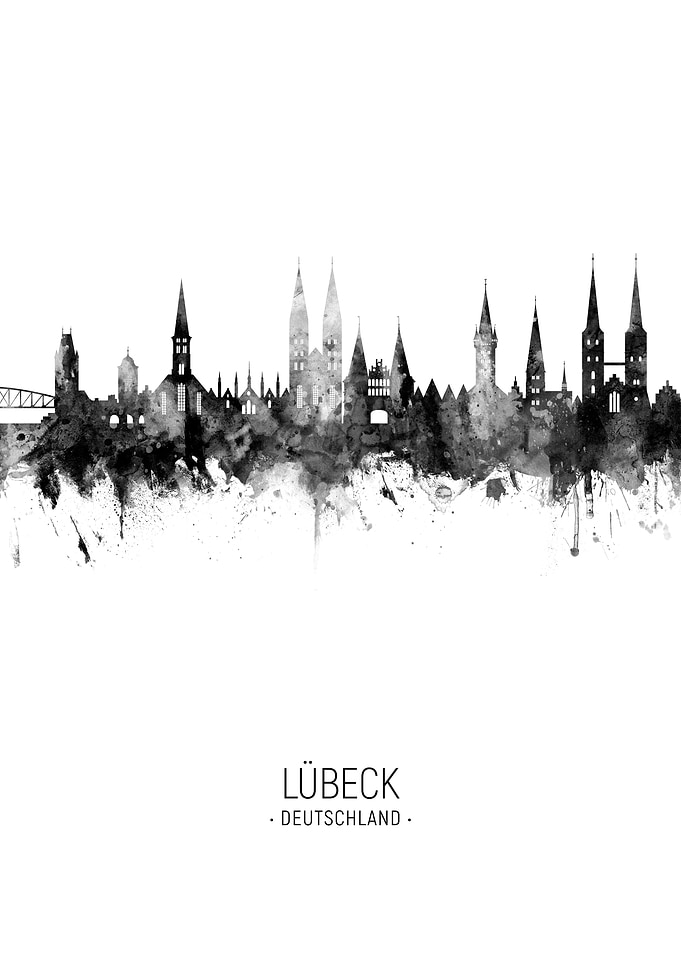 Lubeck Germany Skyline