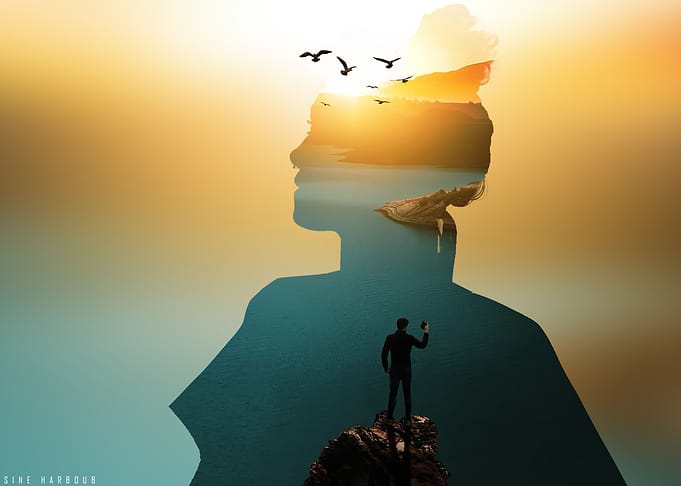 Double Exposure Girl