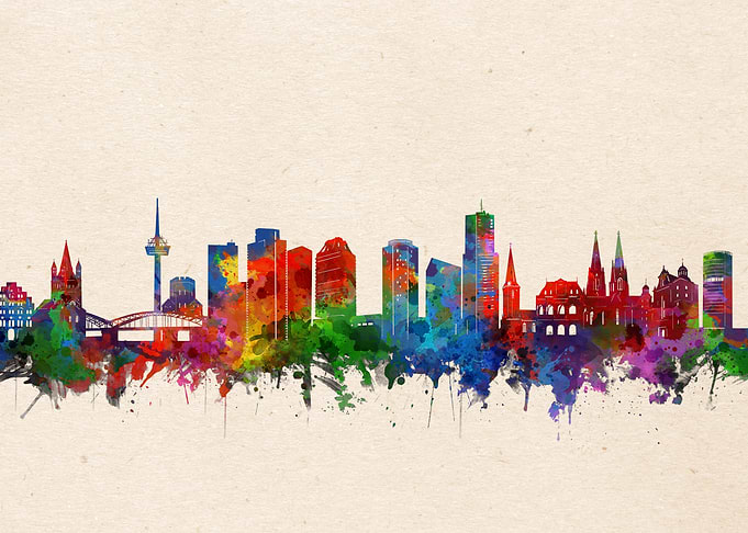Cologne watercolor