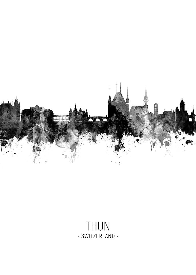 Thun Switzerland Skyline