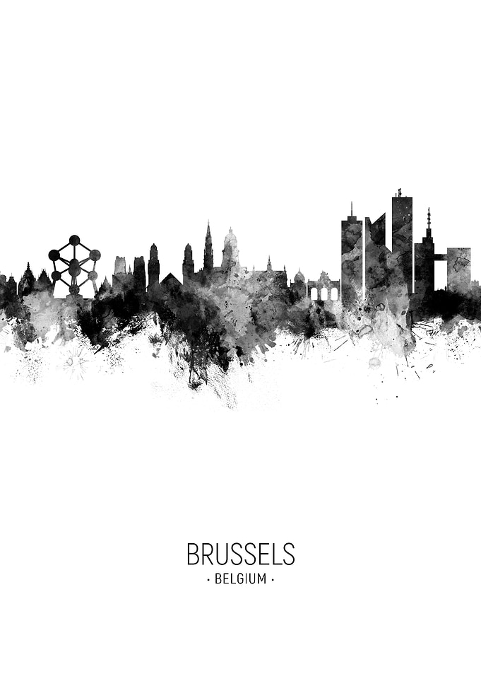 Brussels Belgium Skyline