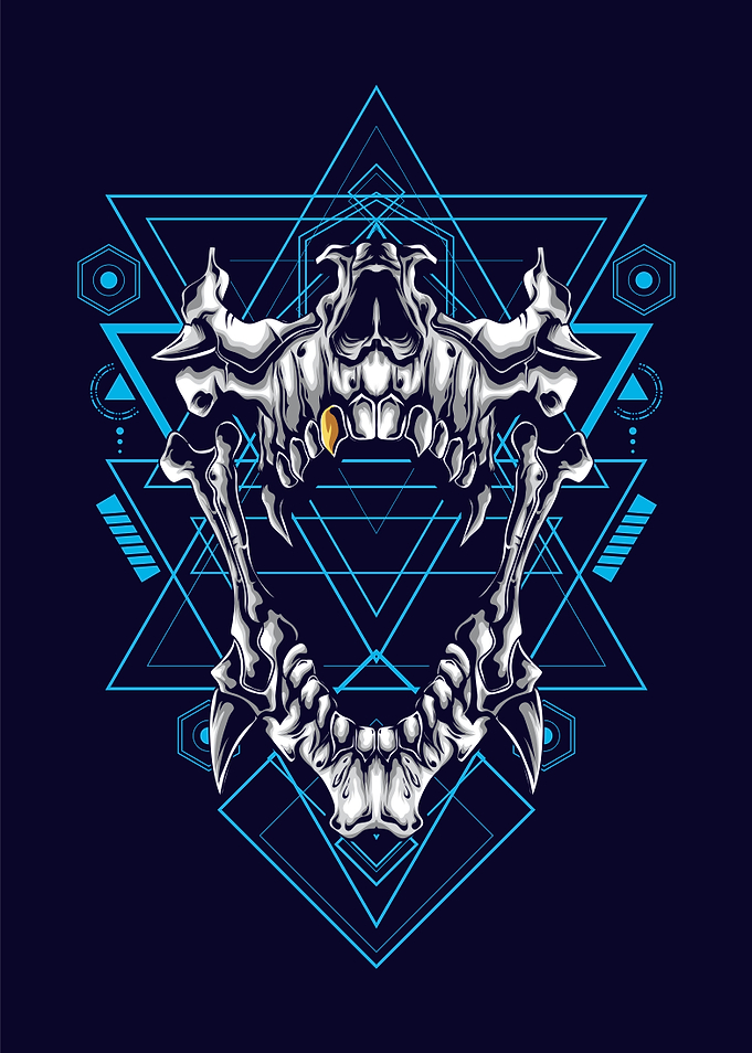 Skull sacred geometry