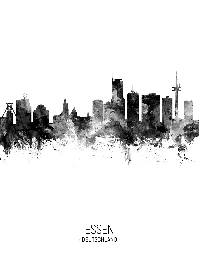 Essen Germany Skyline