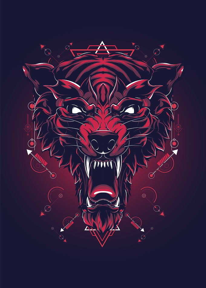 Red Wolf sacred geometry