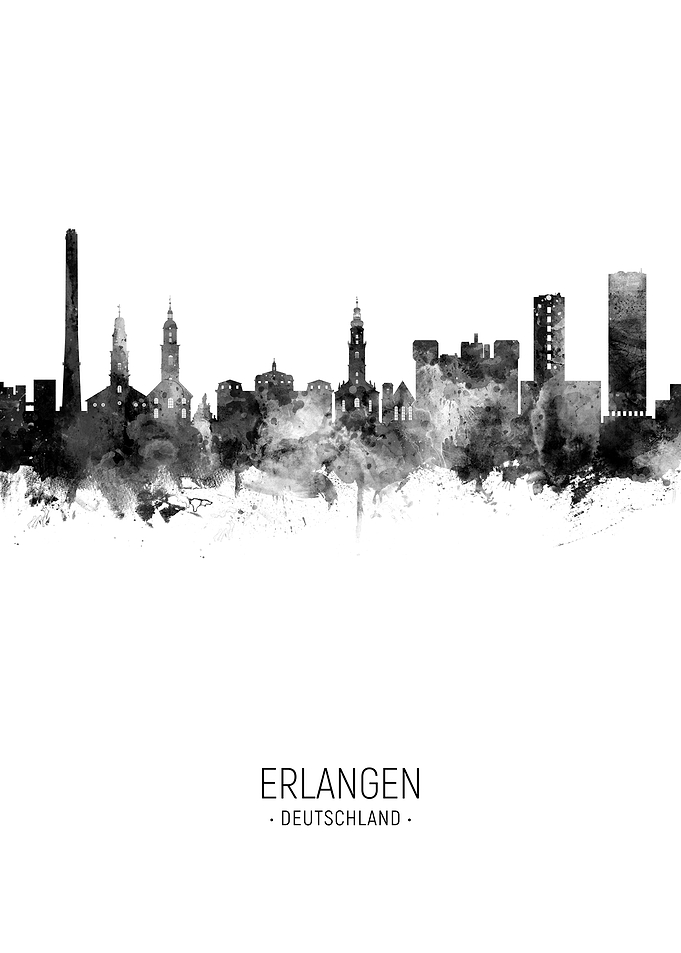 Erlangen Germany Skyline