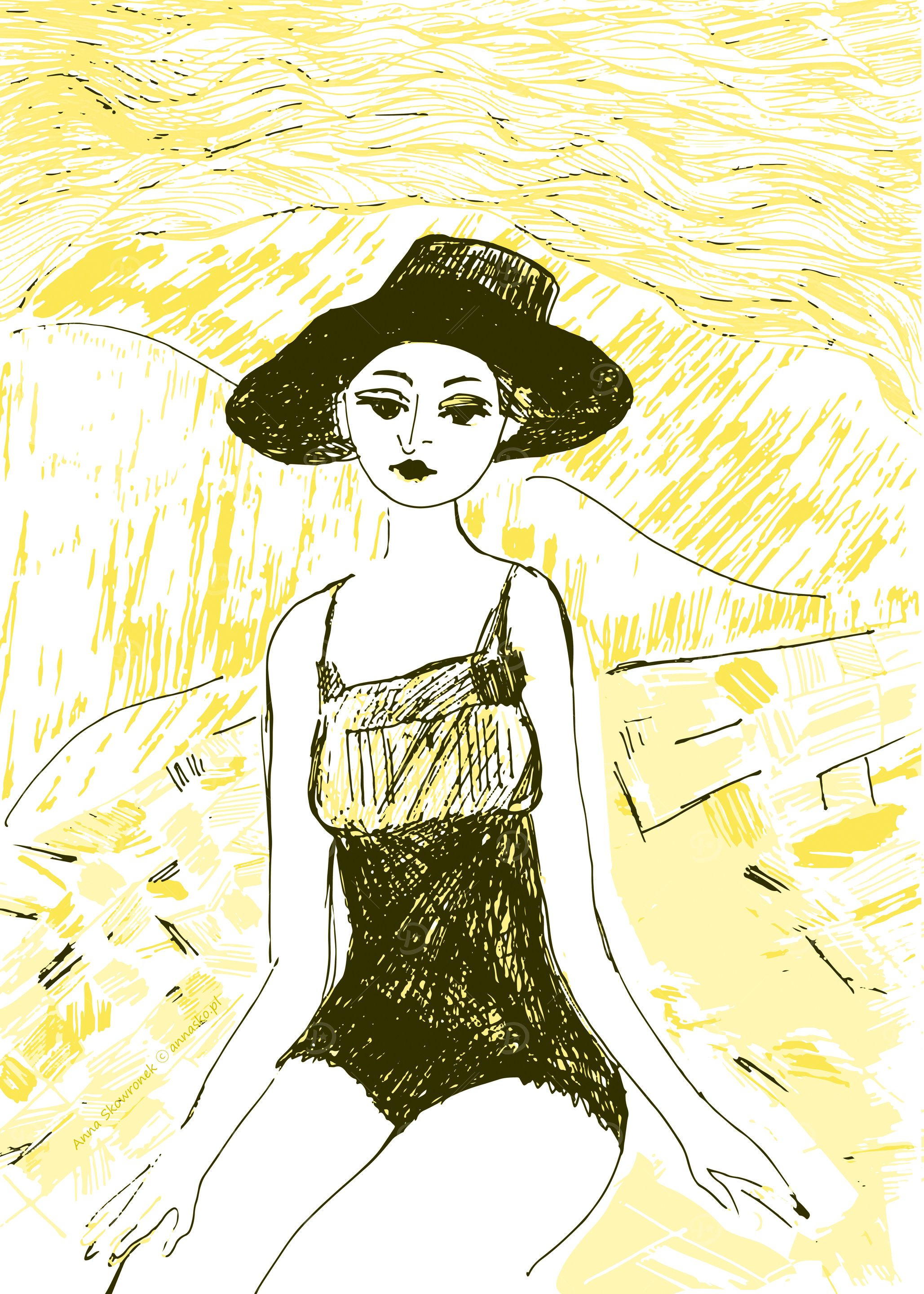 Woman on the beach n4