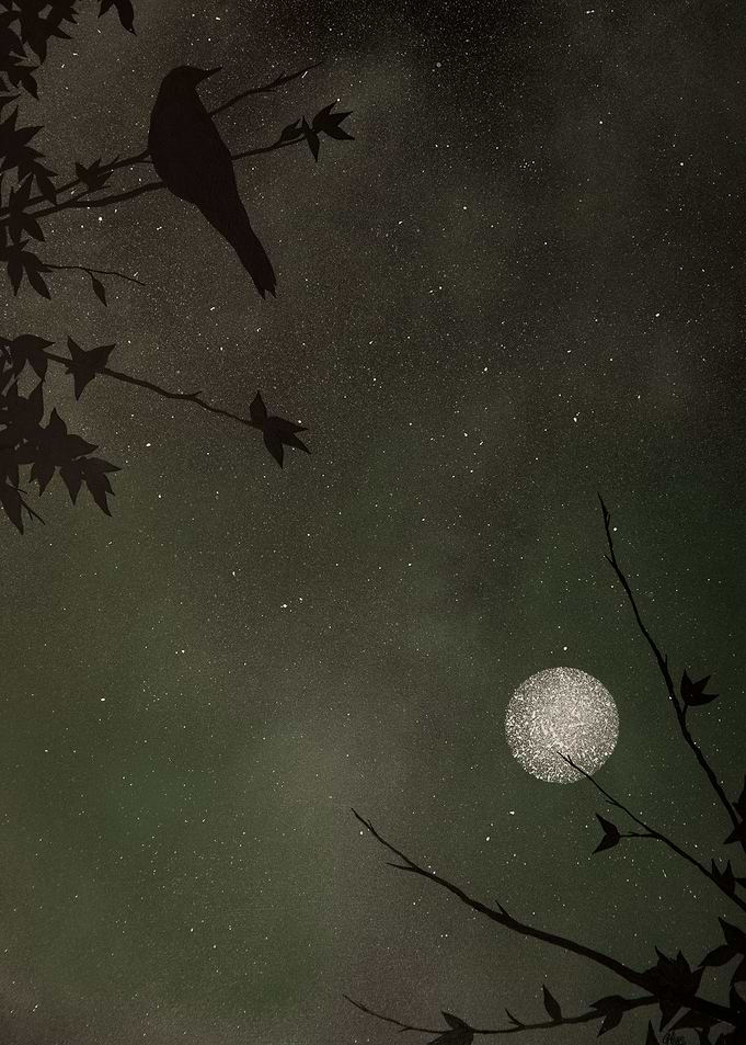 Bird And Moon