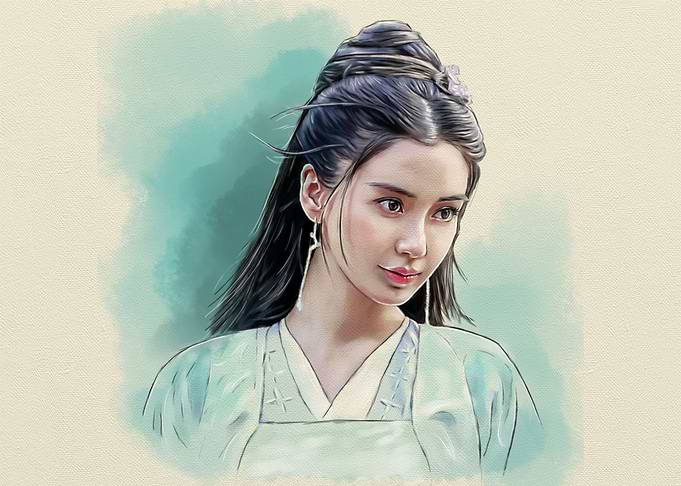 Smudge Art Angelababy