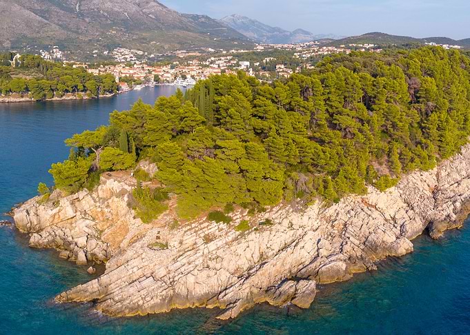Aerial view of beautiful s