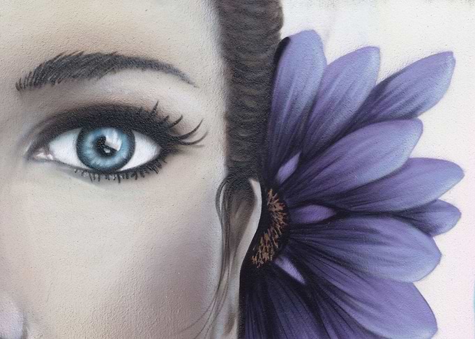 Woman with flower