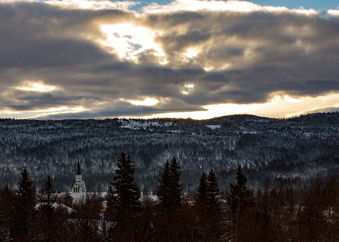 Sunset in the Scandes