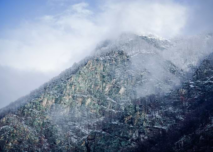 Frozen mountain