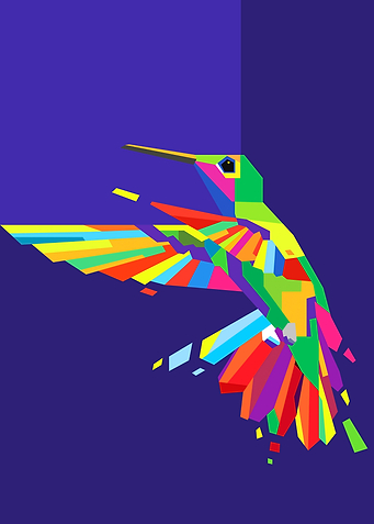 Hummingbirds in Pop Art