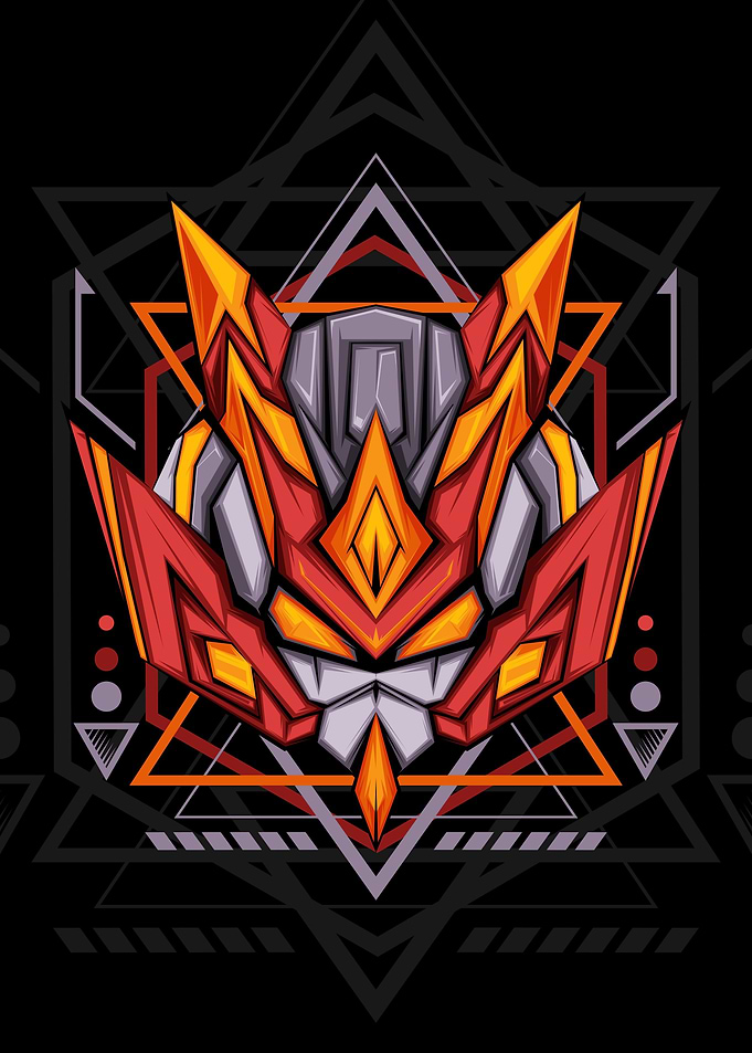 Geometric RedFire Robot