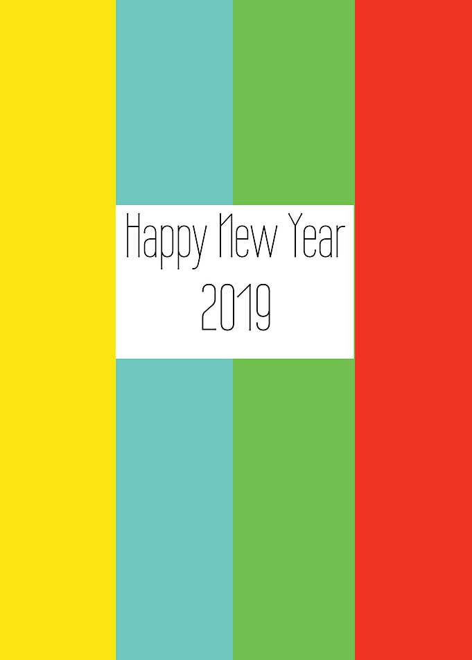 Happy New Year 2019 poster