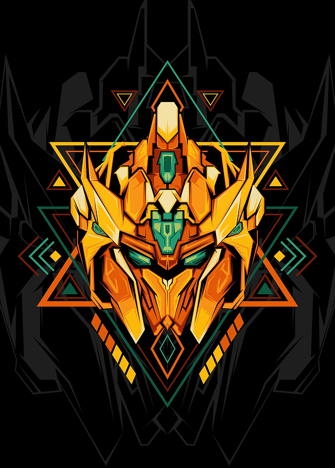 Geometric GoldenKing Robot