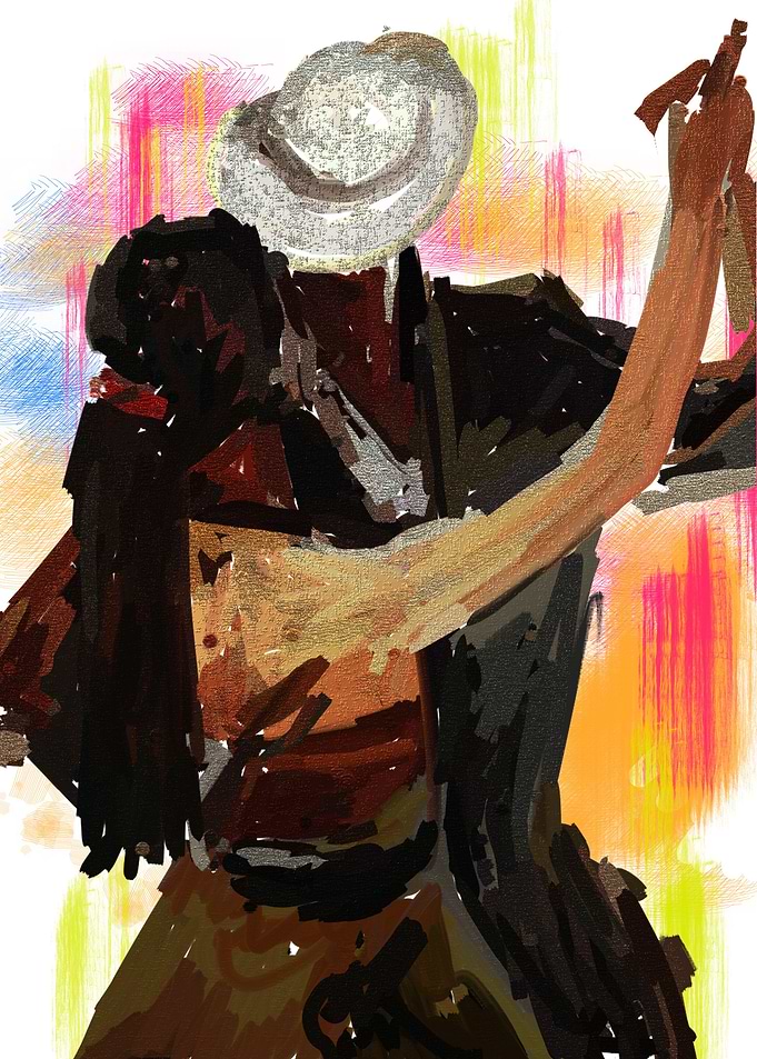 dancing lover abstract